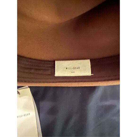 Will & Bear Calloway Tan | Brown Widebrim Wool Fedora Unisex NEW NWT - Picture 8 of 9